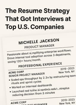 How to Write a Resume That Gets Interviews in the U.S. (2025 Job Market Edition)