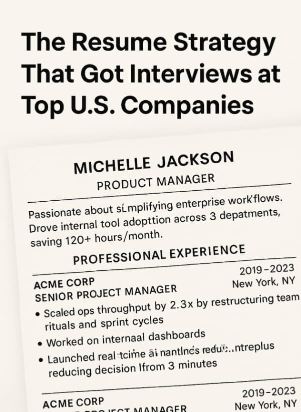 How to Write a Resume That Gets Interviews in the U.S. (2025 Job Market Edition)